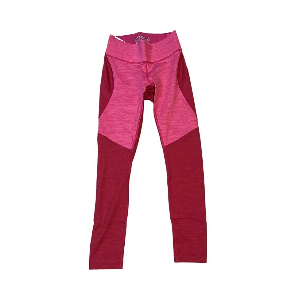 Outdoor Voices Techsweat core 7/8 leggings in raspberry/vivacious